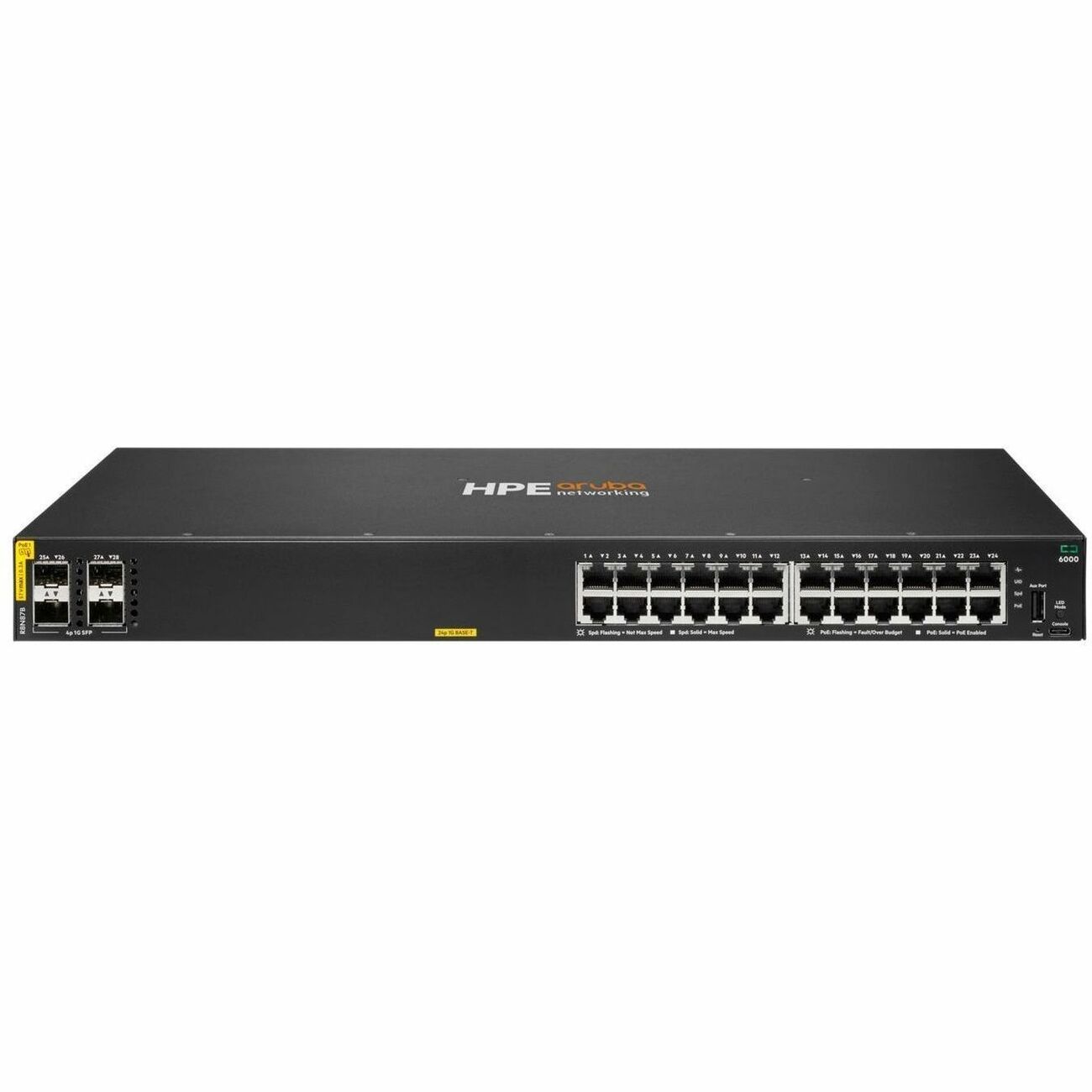 Aruba CX 6000 24p 10M/100M/1G Class4 PoE 4p SFP 1G 370W Switch