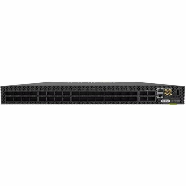 ACX 7100 Chassis with 32 SFP56 / 6 QSFP56-DD multi-rate ports, DC PSU, AFO TAA
