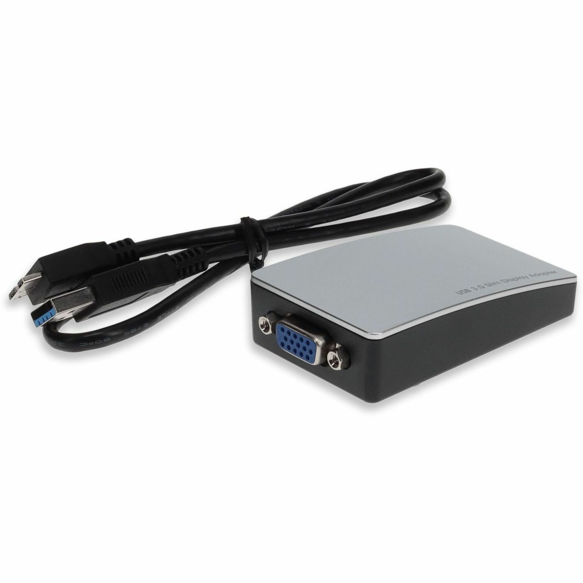AddOn USB A 3.0 Male to VGA Female White Adapter Including 1ft Cable