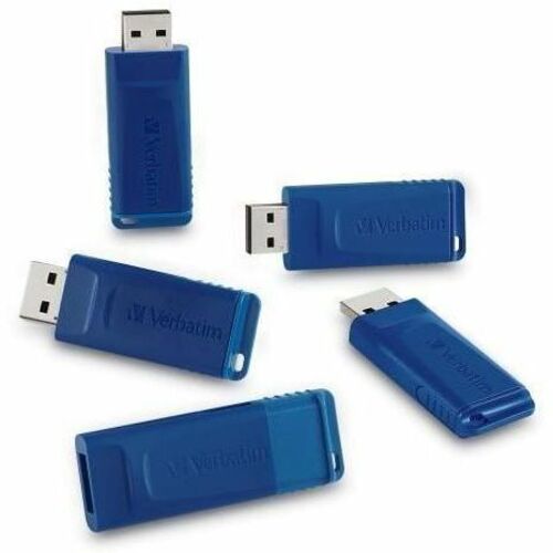 8GB USB Flash Drive - 5pk - Blue