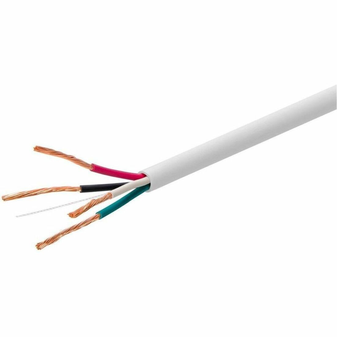 Monoprice Speaker Wire, CL3 Rated, 4-Conductor, 16AWG, 250ft, White