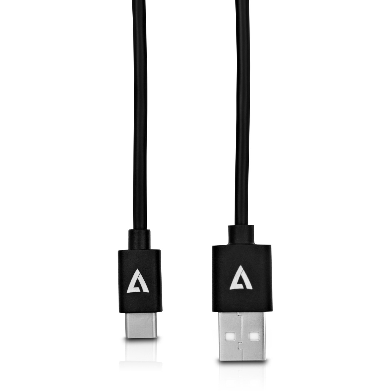 V7 USB A Male to USB-C Male Cable USB 2.0 480 Mbps 3A 2m/6.6ft Black