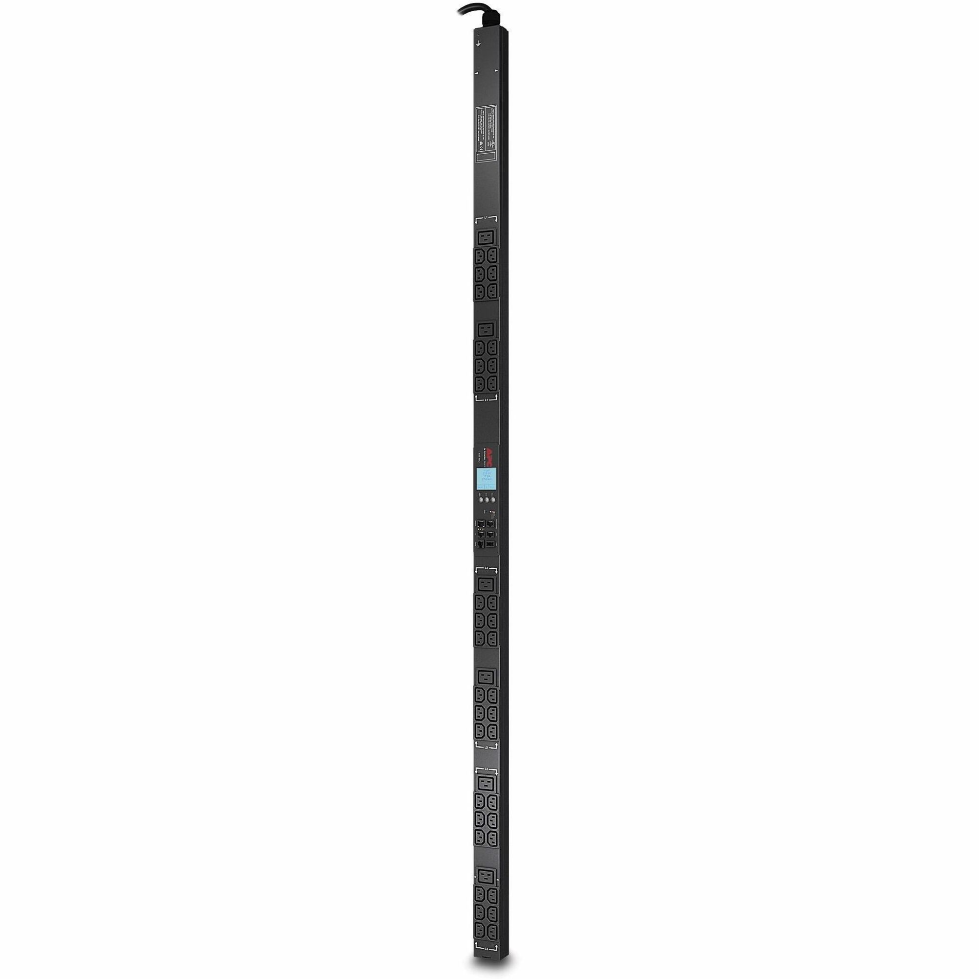 APC NetShelter Metered Rack PDU, 0U, 3PH, 11kW 230V 16A or 11kW 230V 16A, 36 C13 and 6 C19 outlets, IEC 309 3P+N+PE cord