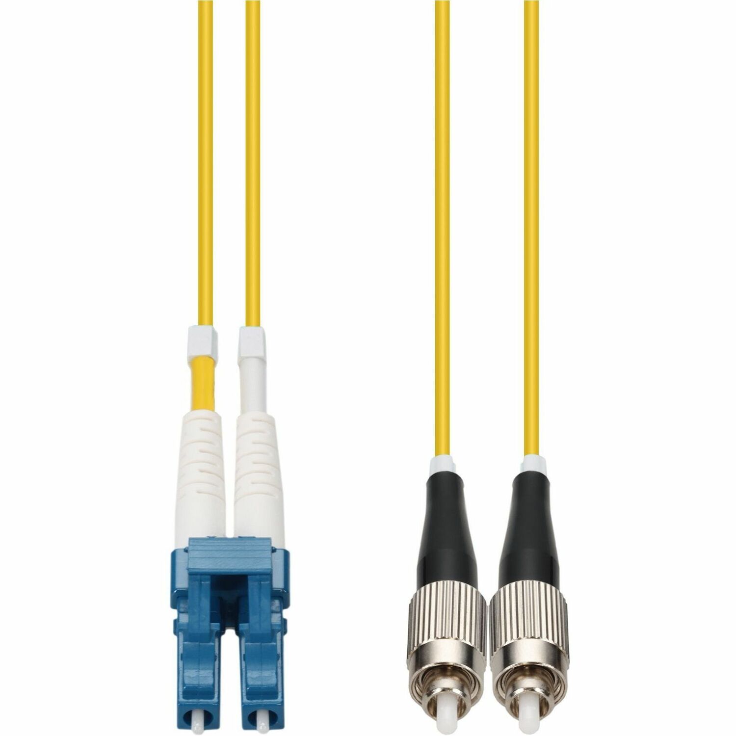AddOn 25m LC to FC Yellow OS2 Duplex OFNR (Riser-Rated) SMF Fiber Patch Cable