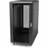 StarTech.com 4-Post 25U Server Rack Cabinet, 19" Data Rack Cabinet for Computer / IT Equipment, Home Network Rack, Half Height Server Rack