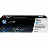 HP 128A (CE321A) Original Standard Yield Laser Toner Cartridge - Single Pack - Cyan - 1 Each