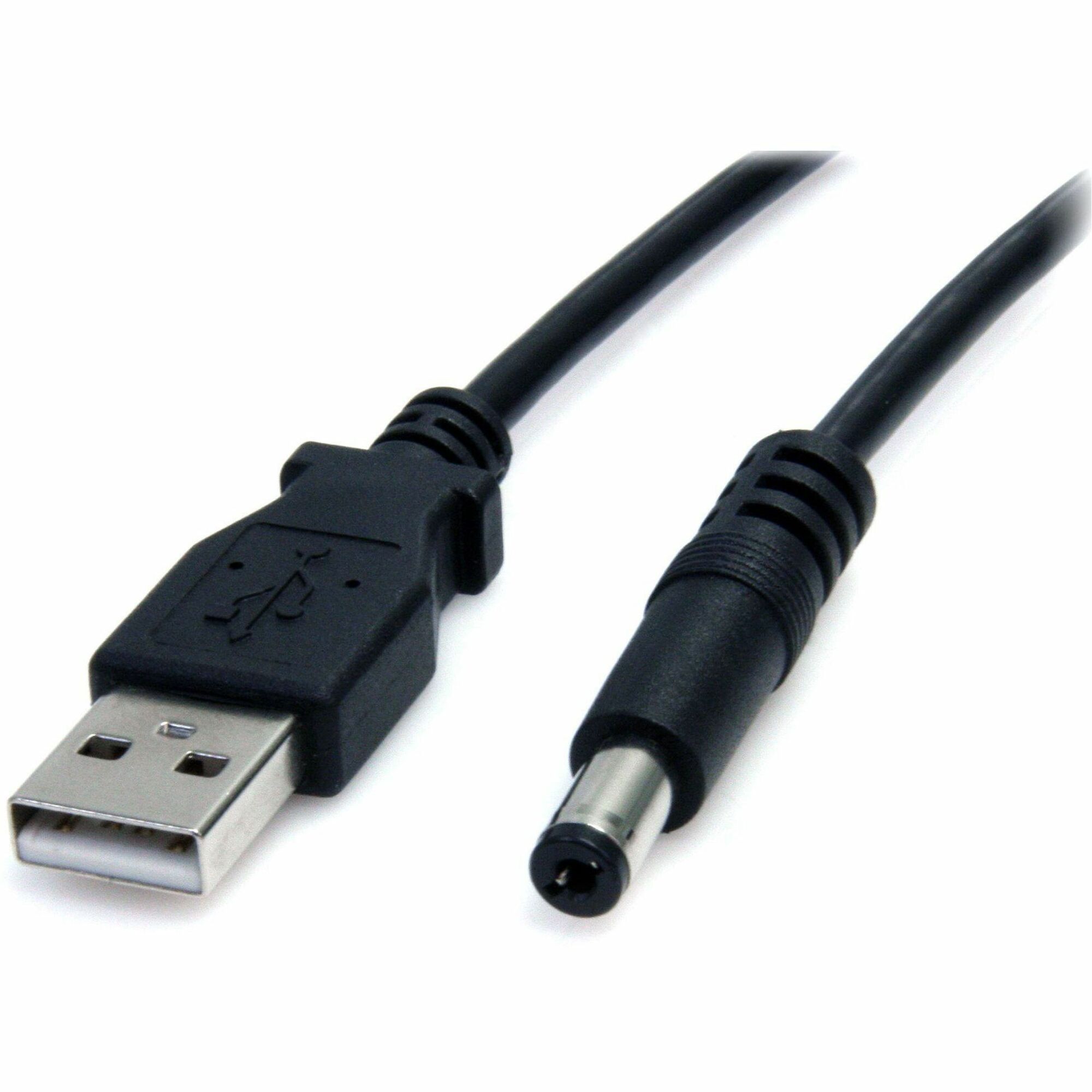 StarTech 2m USB to Type M Barrel Cable - USB to 5.5mm 5V DC Cable