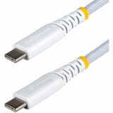 10FT WHITE USB-C CHARGING CABLE 60W PD/RUGGED USB 2.0 CHARGER CORD