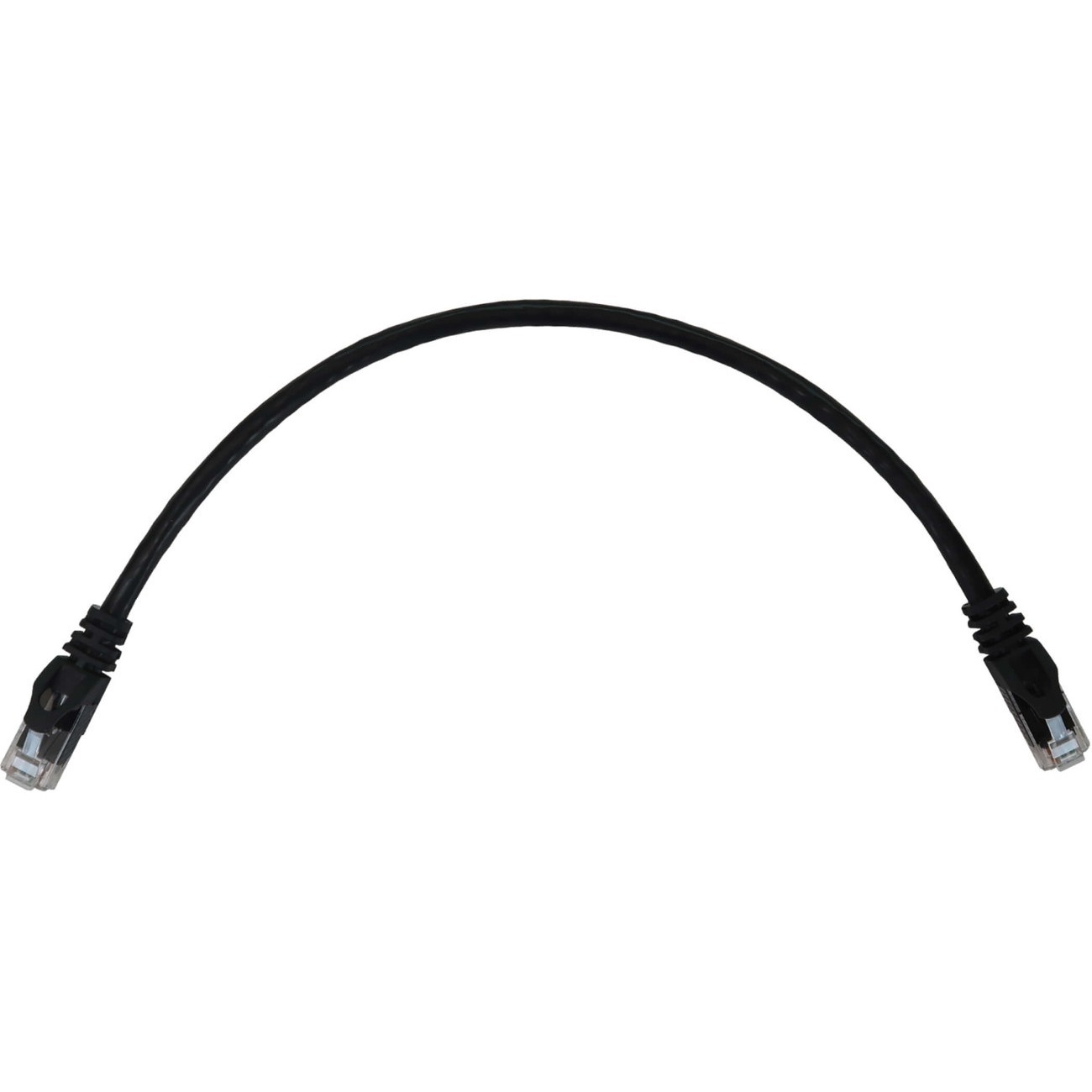 Eaton Tripp Lite Series Cat6a 10G Snagless Molded UTP Ethernet Cable (RJ45 M/M), PoE, Black, 1 ft. (0.3 m)