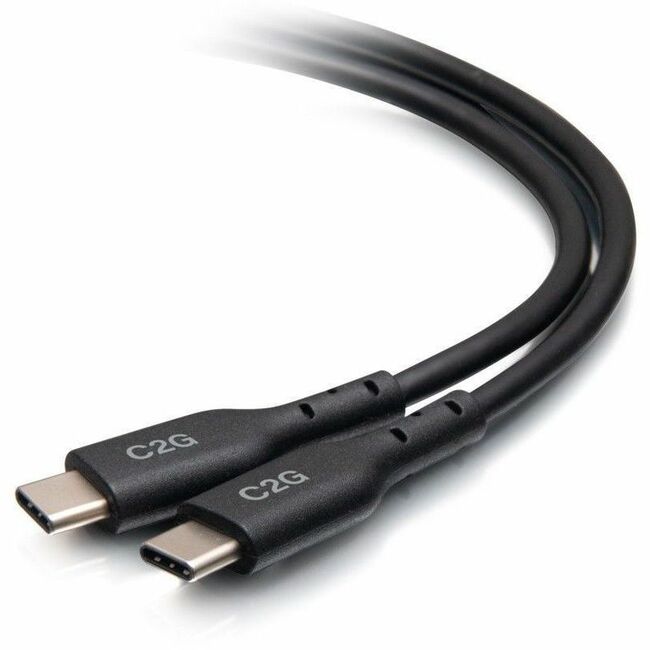 C2G 1.5ft (0.5m) USB-C® Male to USB-C Male Cable (20V 5A) - USB 2.0 (480Mbps)