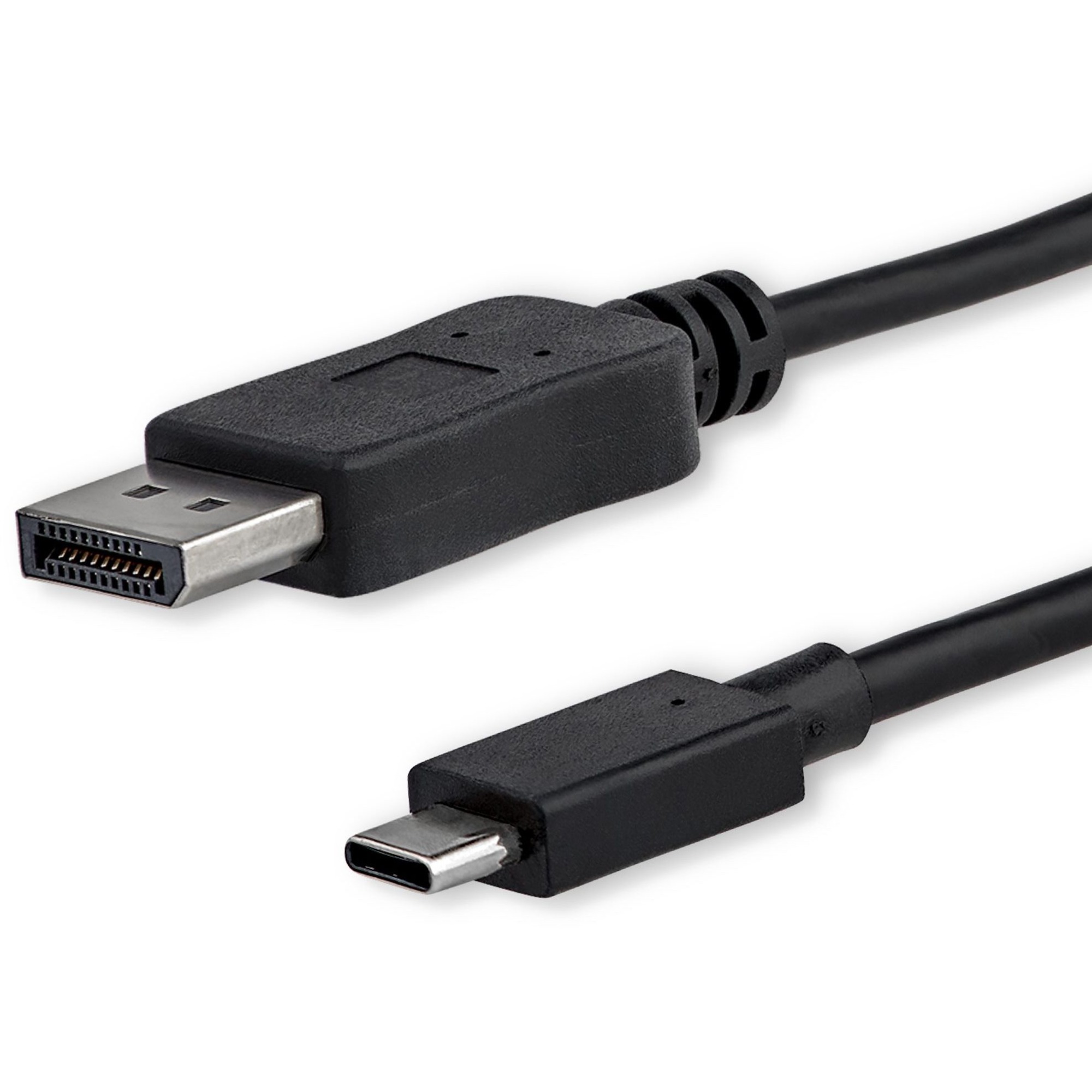 StarTech 6ft/1.8m USB C to DisplayPort 1.2 Cable 4K 60Hz - USB Type-C to DP Video Adapter Monitor Cable HBR2 - TB3 Compatible - Black