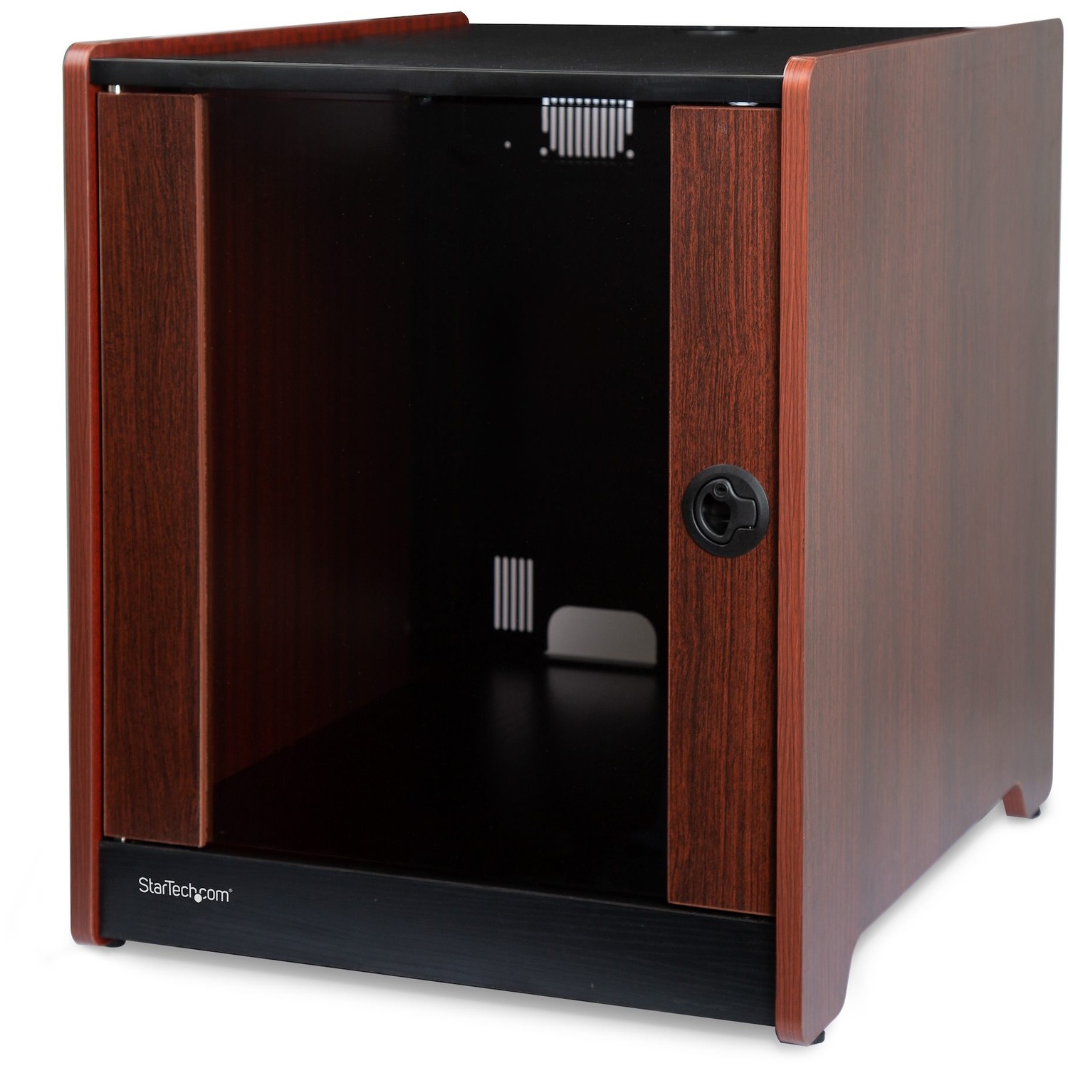 StarTech 12U Rack Enclosure Server Cabinet - 21 in. Deep - Wood Finish - Flat Pack