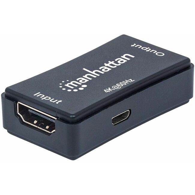 HDMI Repeater, 4K@60Hz, Active, Boosts HDMI Signal up to 40m, Black, Three Year Warranty