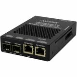DUAL 10/100/1000BT TO DUAL 1000BX SFP WITH UK PWR SUPPLY