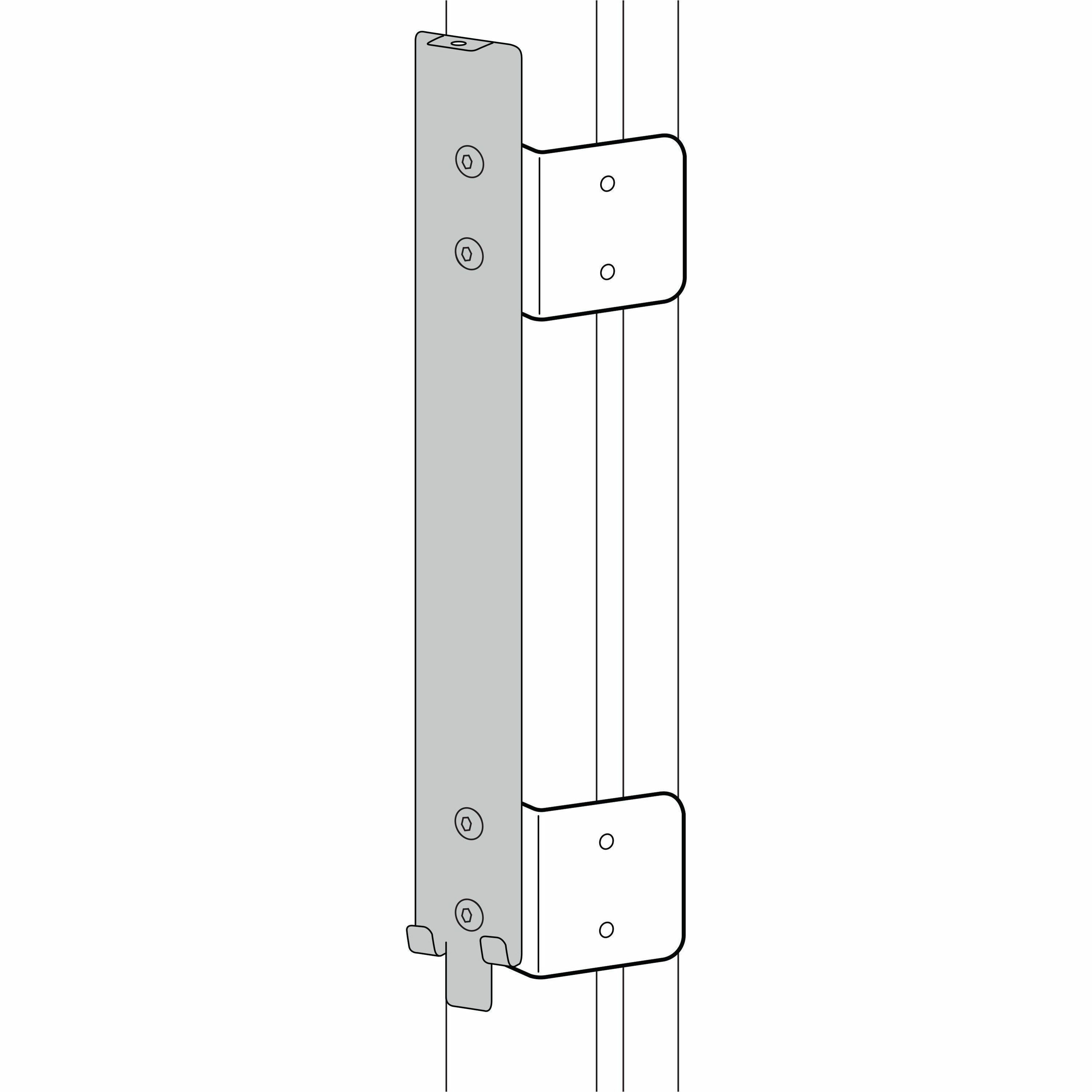 Ergotron LiFeKinnex™ Side-Mount Bracket Kit