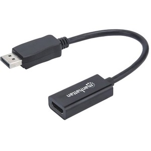 DisplayPort 1.1 to HDMI Adapter Cable, 1080p@60Hz, Male to Female, Black, Cable 15cm, DP With Latch, Not Bi-Directional, Three Year Warranty, Equivalent to DP2HDMI