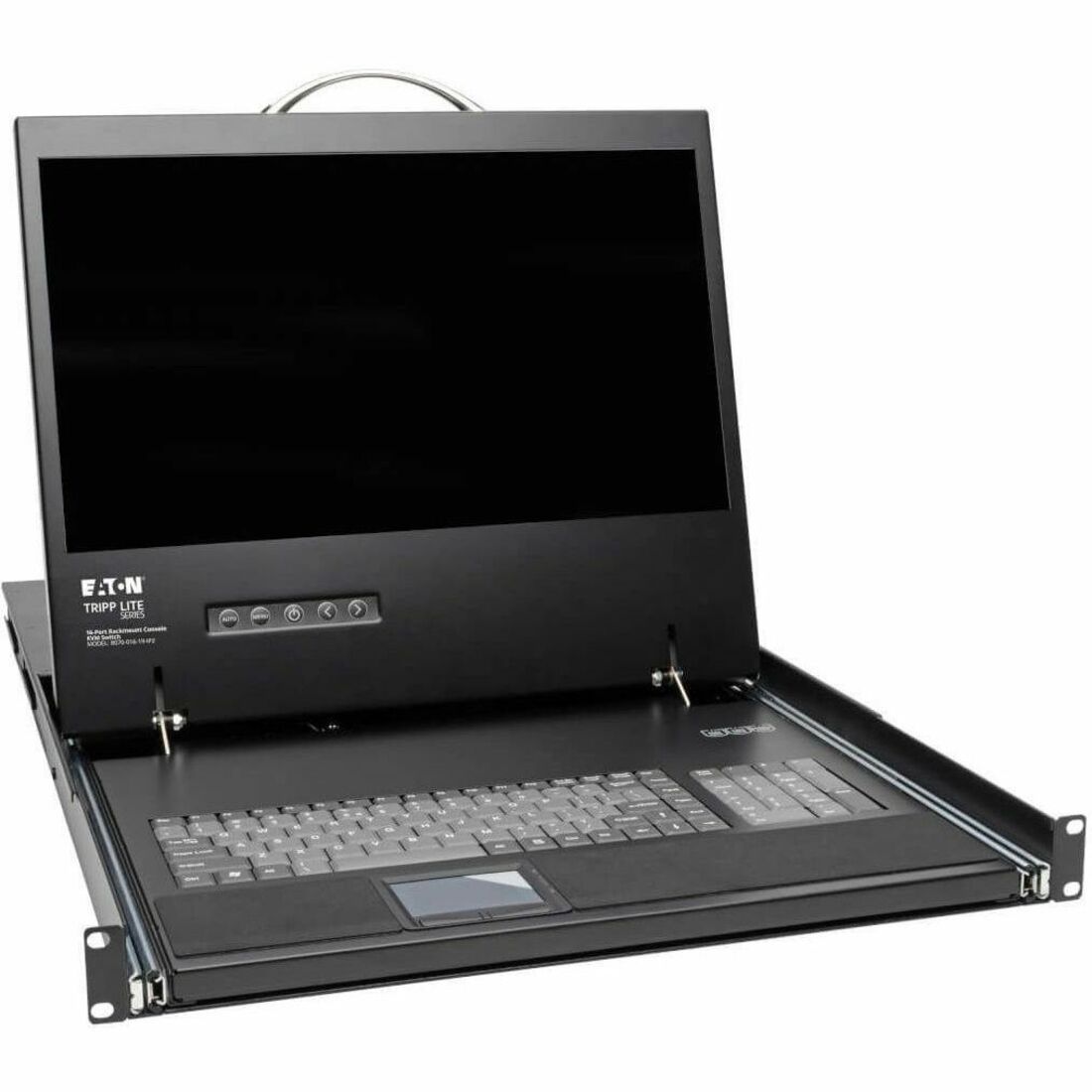 Tripp Lite by Eaton NetCommander 16-Port Cat5 KVM over IP Switch - 19 in. LCD 2 Remote + 1 Local User 1U Rack-Mount
