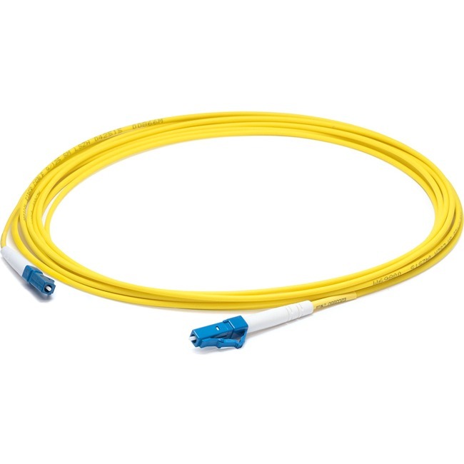 AddOn 98m LC to LC Yellow OS2 Simplex OFNR (Riser-Rated) SMF Fiber Patch Cable