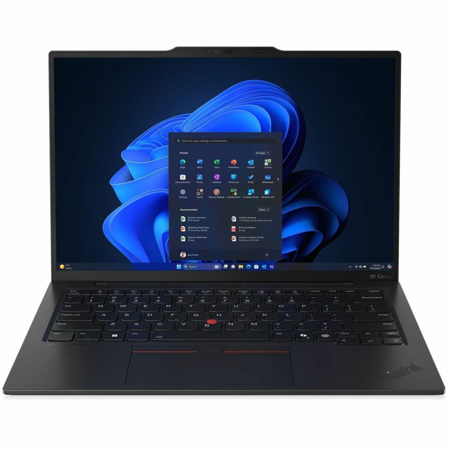 Lenovo ThinkPad X1 Carbon Gen 13 Aura Edition 21NX005TUS 14" Touchscreen Notebook - 2.8K - Intel Core Ultra 7 2nd Gen 265U - vPro Technology - 64 GB - 1 TB PCI Express 4.0 SSD - English (US) Keyboard - Black