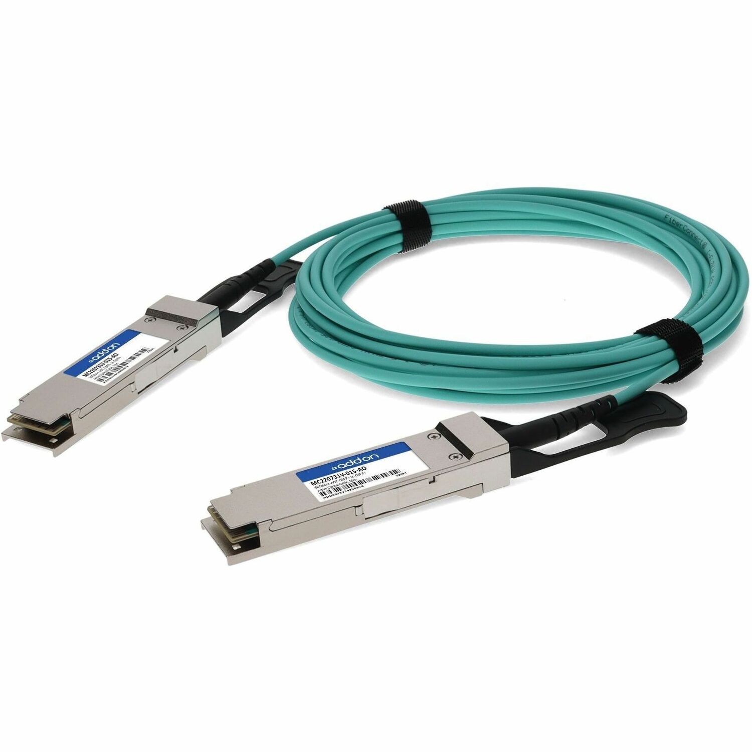 AddOn Mellanox MC220731V-015 Compatible TAA Compliant 56GBase-AOC QSFP+ to QSFP+ Direct Attach Cable (850nm, MMF, 15m)