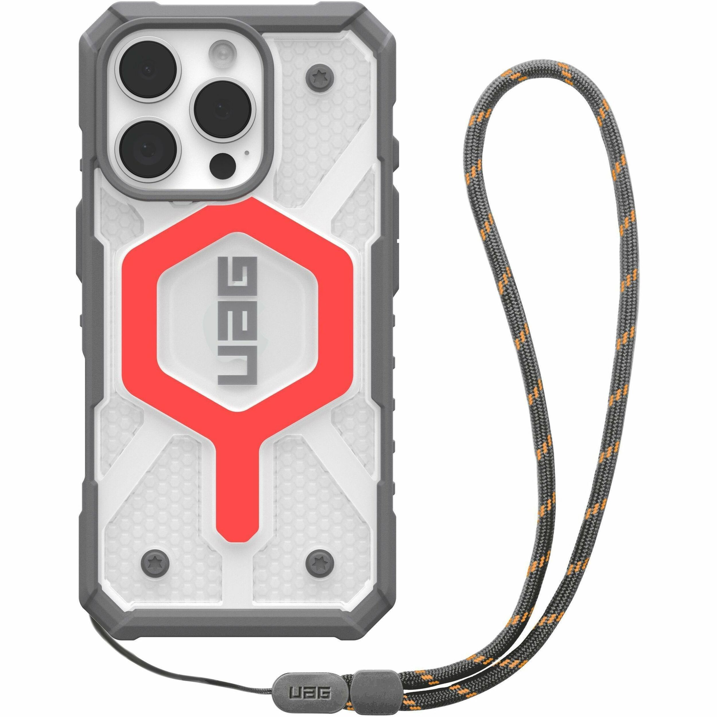 Urban Armor Gear Pathfinder Carrying Case Apple iPhone 16 Pro Smartphone - Lava