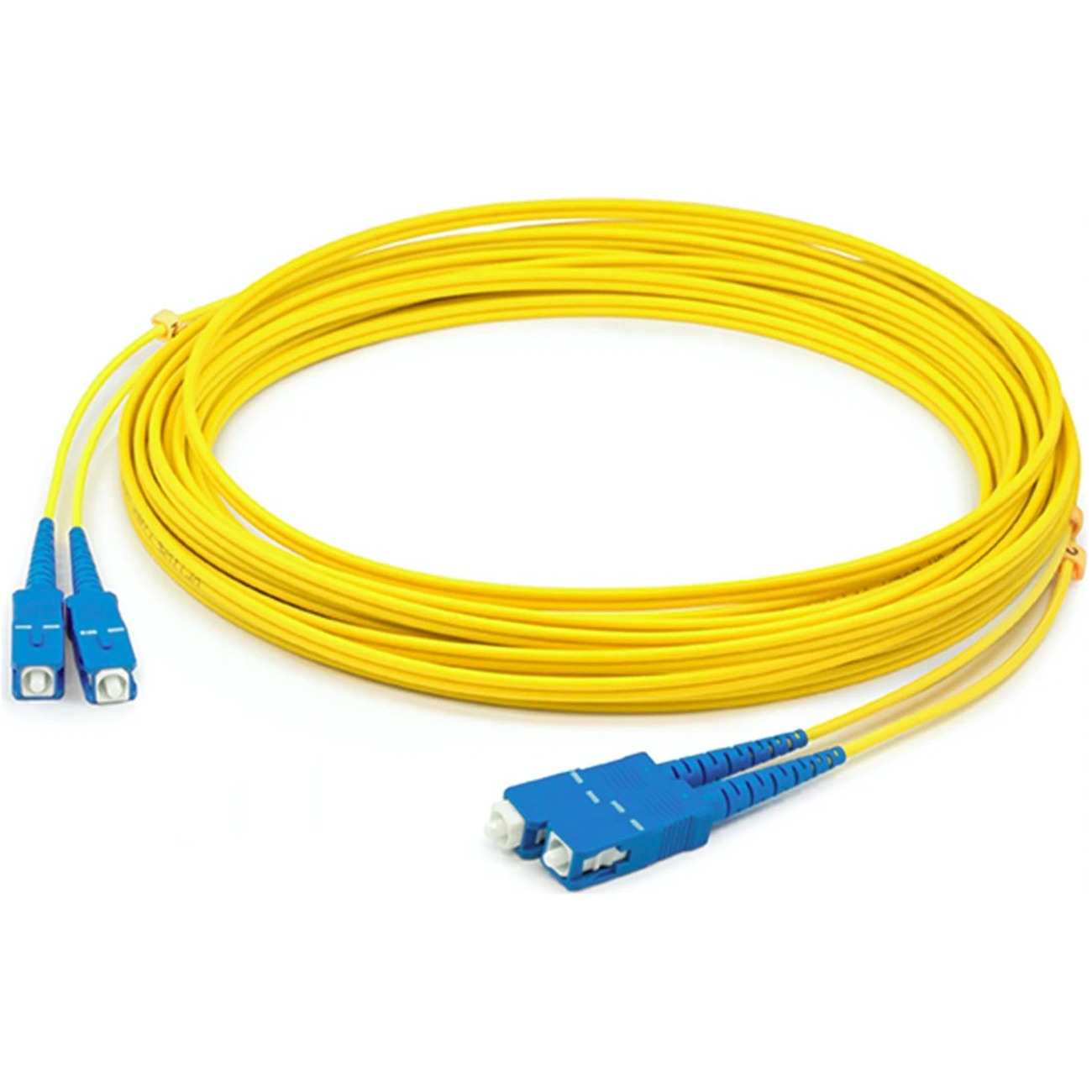 AddOn 33m SC to SC Yellow OS2 Duplex OFNP (Plenum-Rated) SMF Fiber Patch Cable