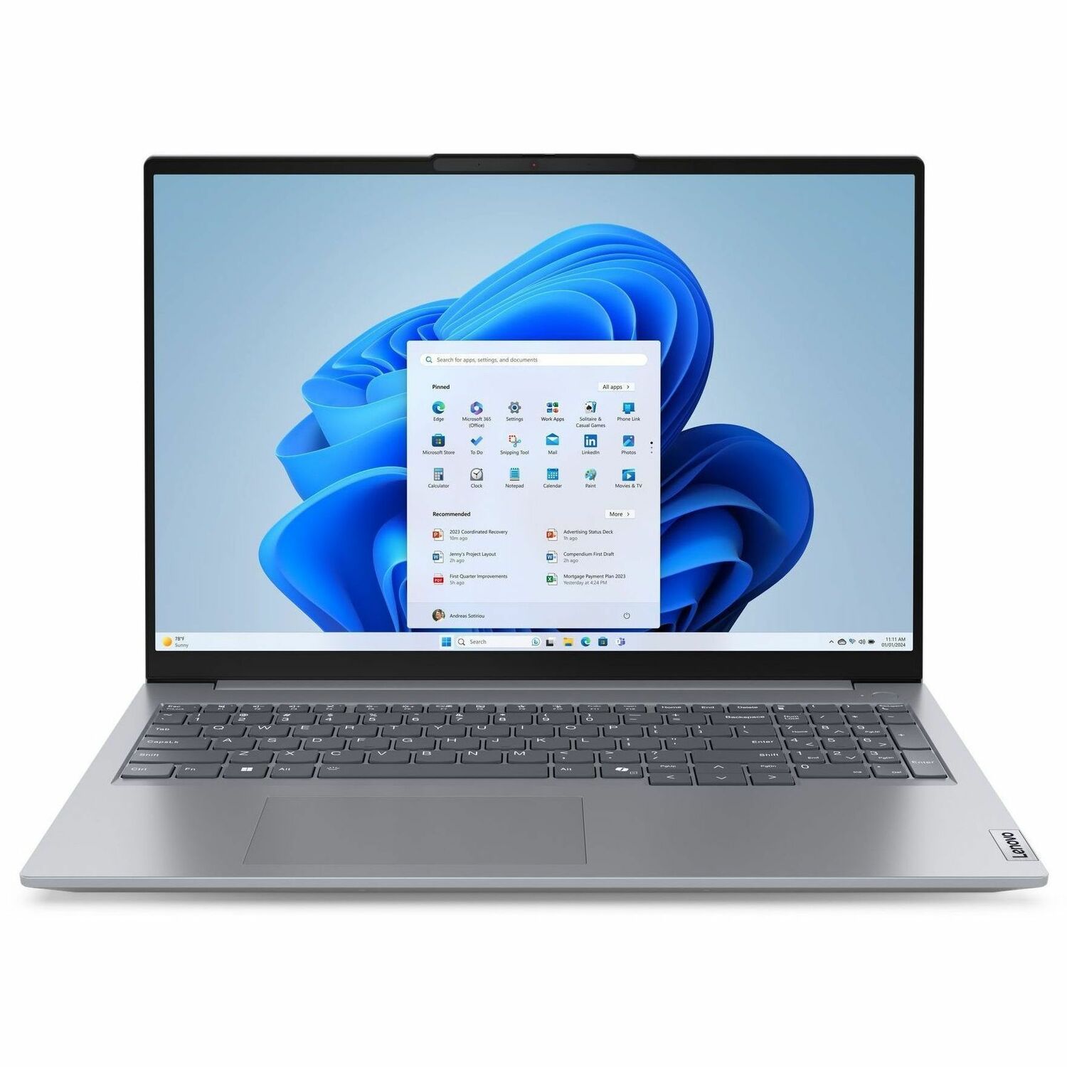 Lenovo ThinkBook 16 G7 ARP 21MW00CPUS 16" Touchscreen Notebook - WUXGA - 60 Hz - AMD Ryzen 5 150 - 16 GB - 512 GB SSD - English (US) Keyboard - Gray