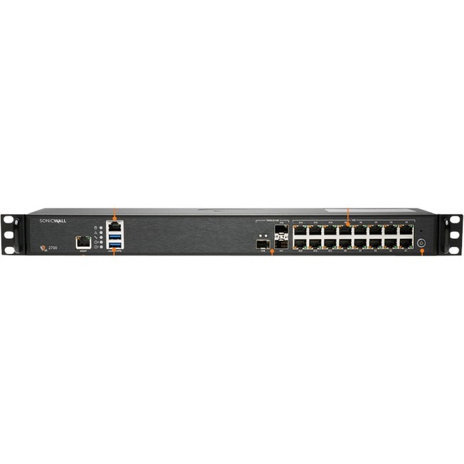 SonicWall NSA 2700 Network Security/Firewall Appliance