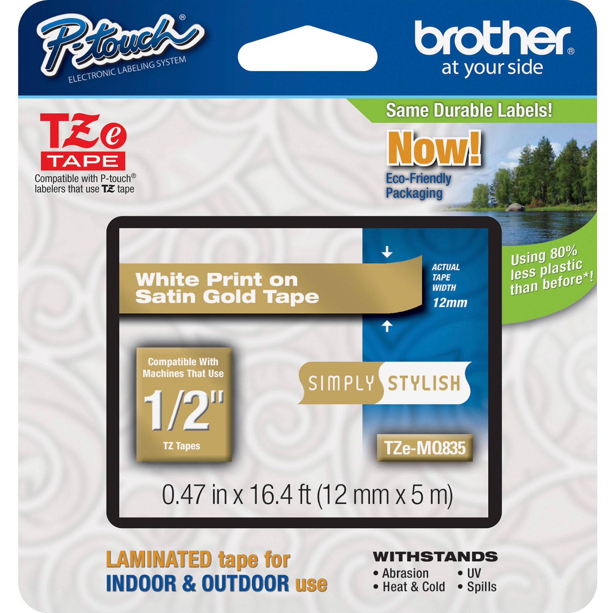P-touch TZe Laminated Tape