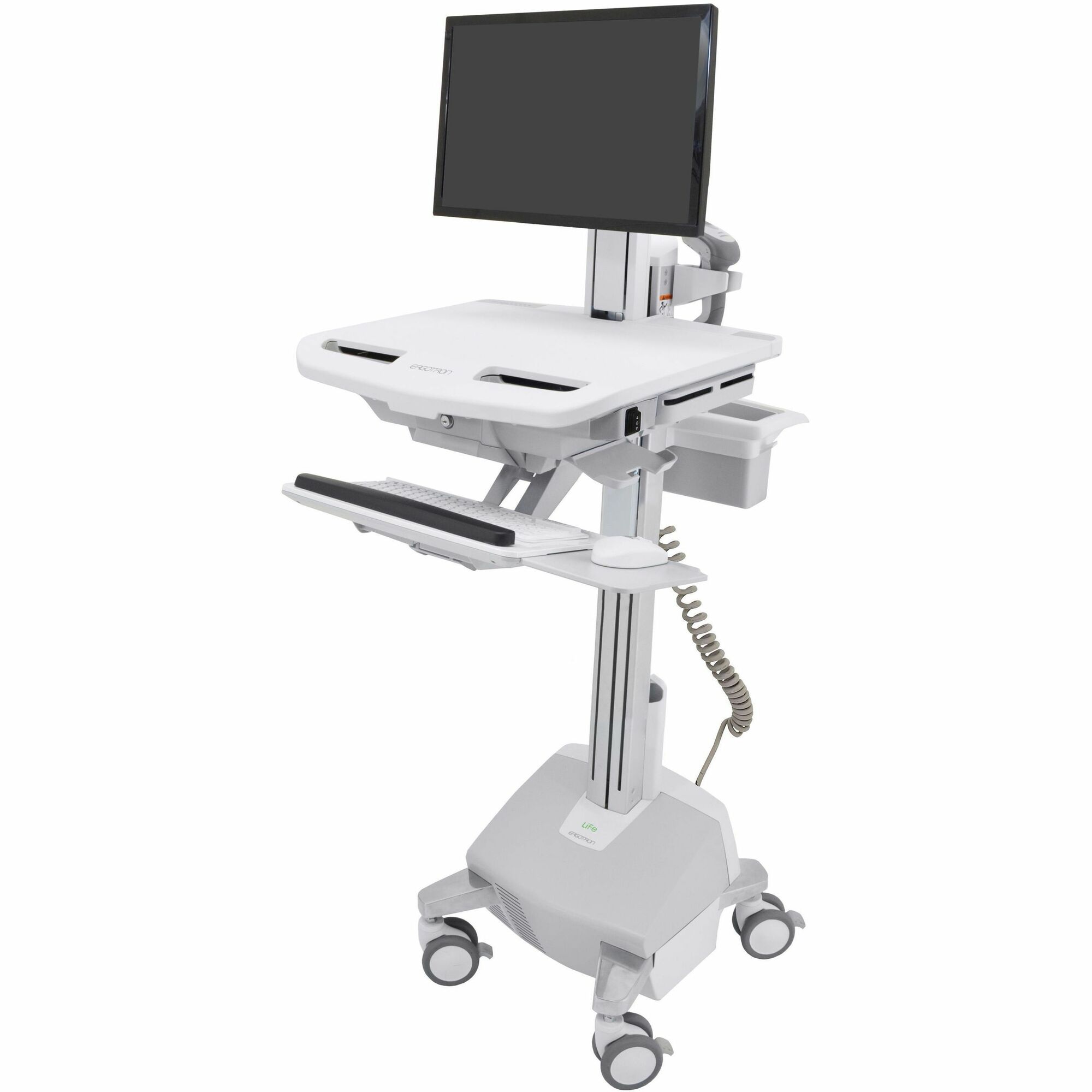 Ergotron StyleView Electric Lift Cart with LCD Pivot, LiFe Powered, US/CA/MX