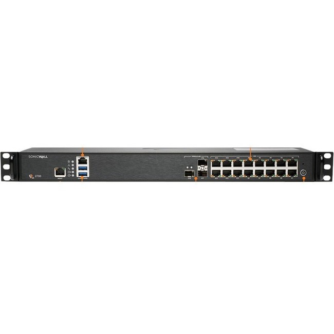 SonicWall NSA 2700 Network Security/Firewall Appliance