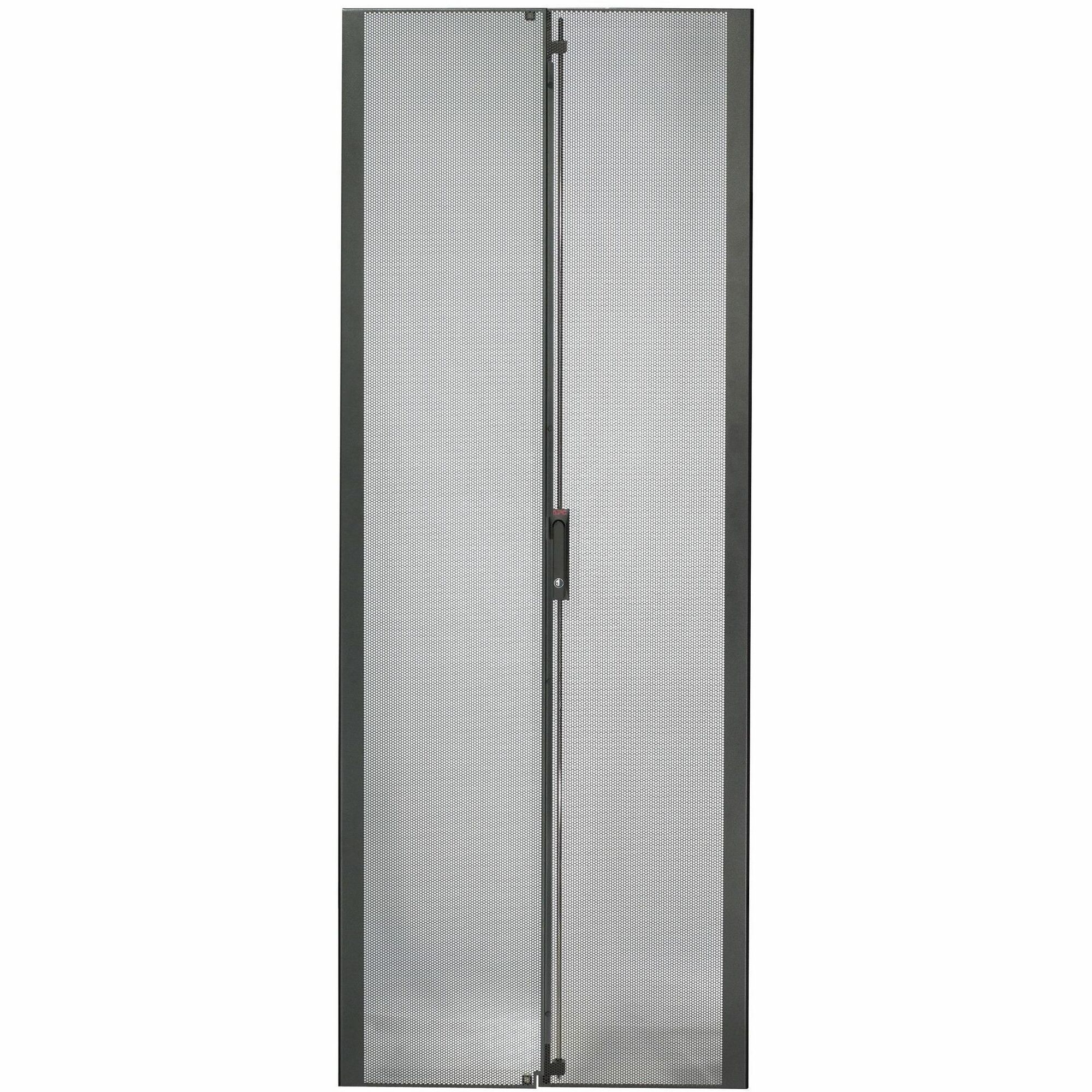 NetShelter SX 42U 600mm Wide Perforated Split Doors Black