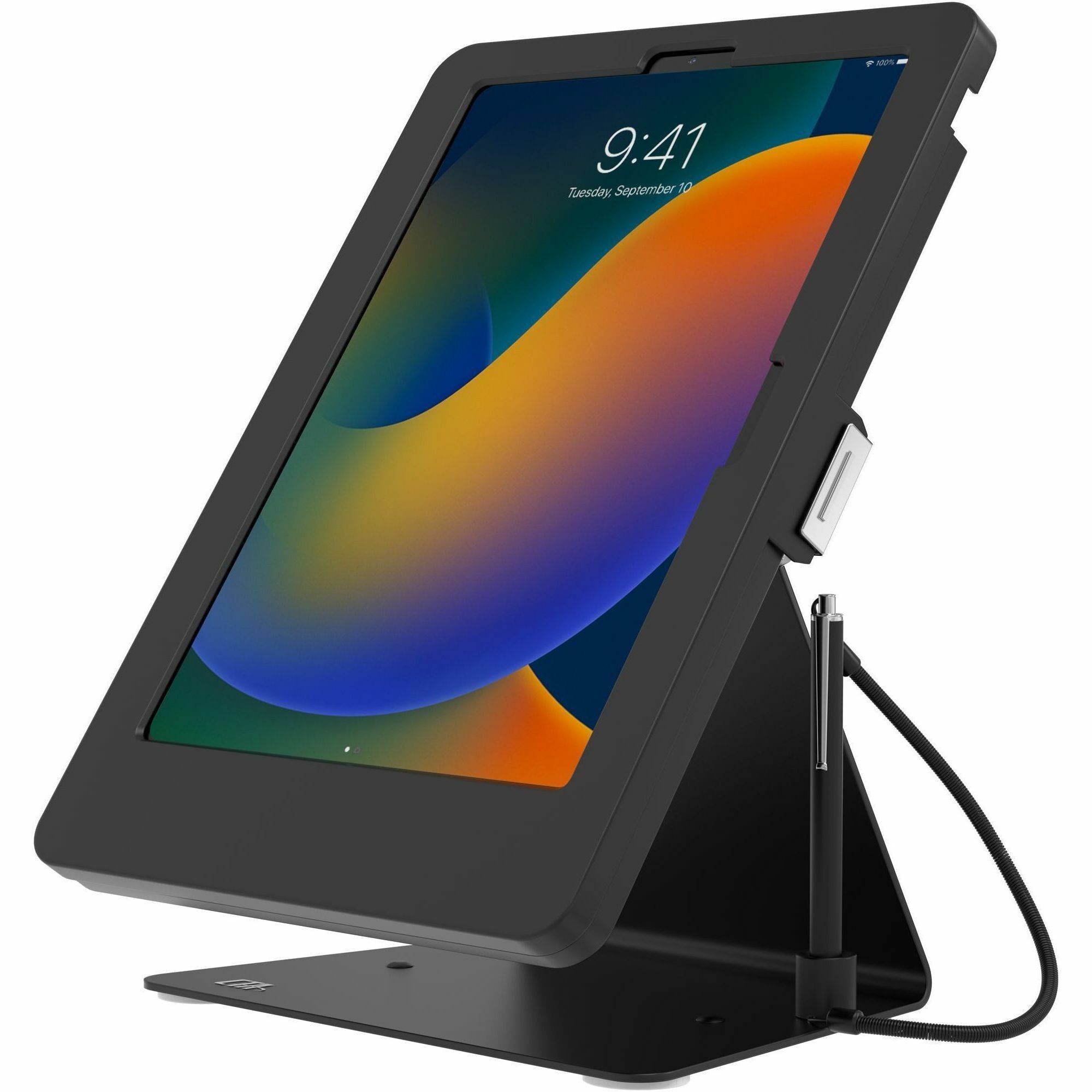 CTA Kiosk Stand w/ Stylus for iPad 10, iPad Air 4 & 5, & 11" iPad Pro - Black
