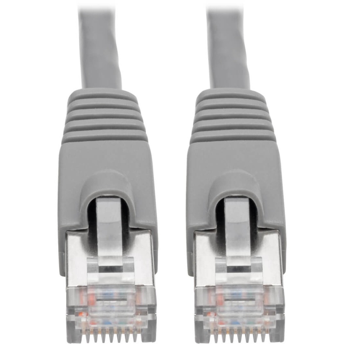 Tripp Lite by Eaton Cat6a 10G Snagless Shielded STP Ethernet Cable (RJ45 M/M) PoE Gray 8 ft. (2.43 m)