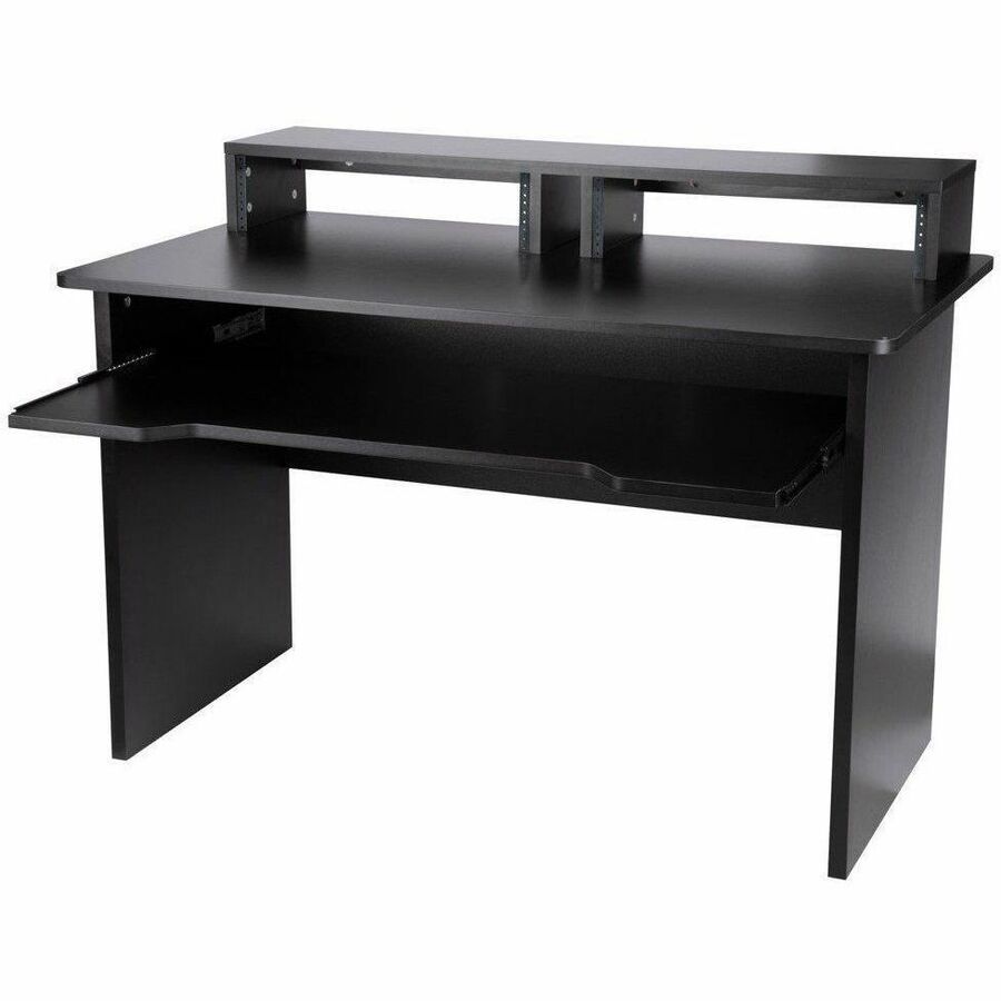 Monoprice Studio Workstation with Dual 3U Rack Bays and 61-key Keyboard Controller Tray
