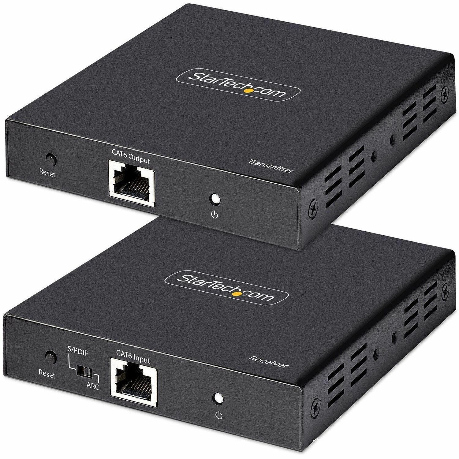 StarTech 4K HDMI Extender Over CAT5/CAT6 Cable, 4K 60Hz Video Extender Up to 230ft (70m), HDMI Over Ethernet Cabling, S/PDIF Audio Out