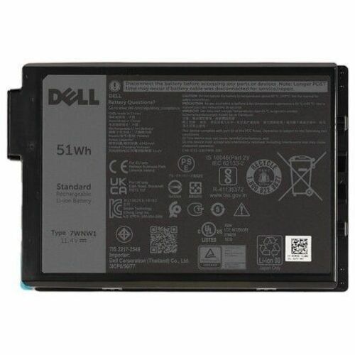 Dell 3-cell 51 Wh Lithium Ion Replacement Battery for Select Laptops