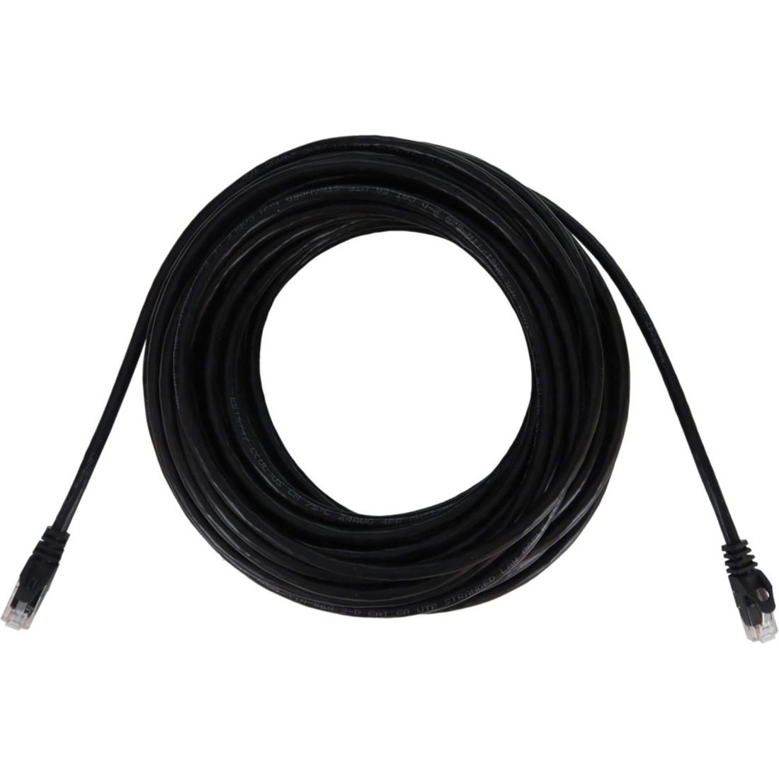 Tripp Lite by Eaton Cat6a 10G Snagless Molded UTP Ethernet Cable (RJ45 M/M), PoE, Black, 50 ft. (15.2 m)