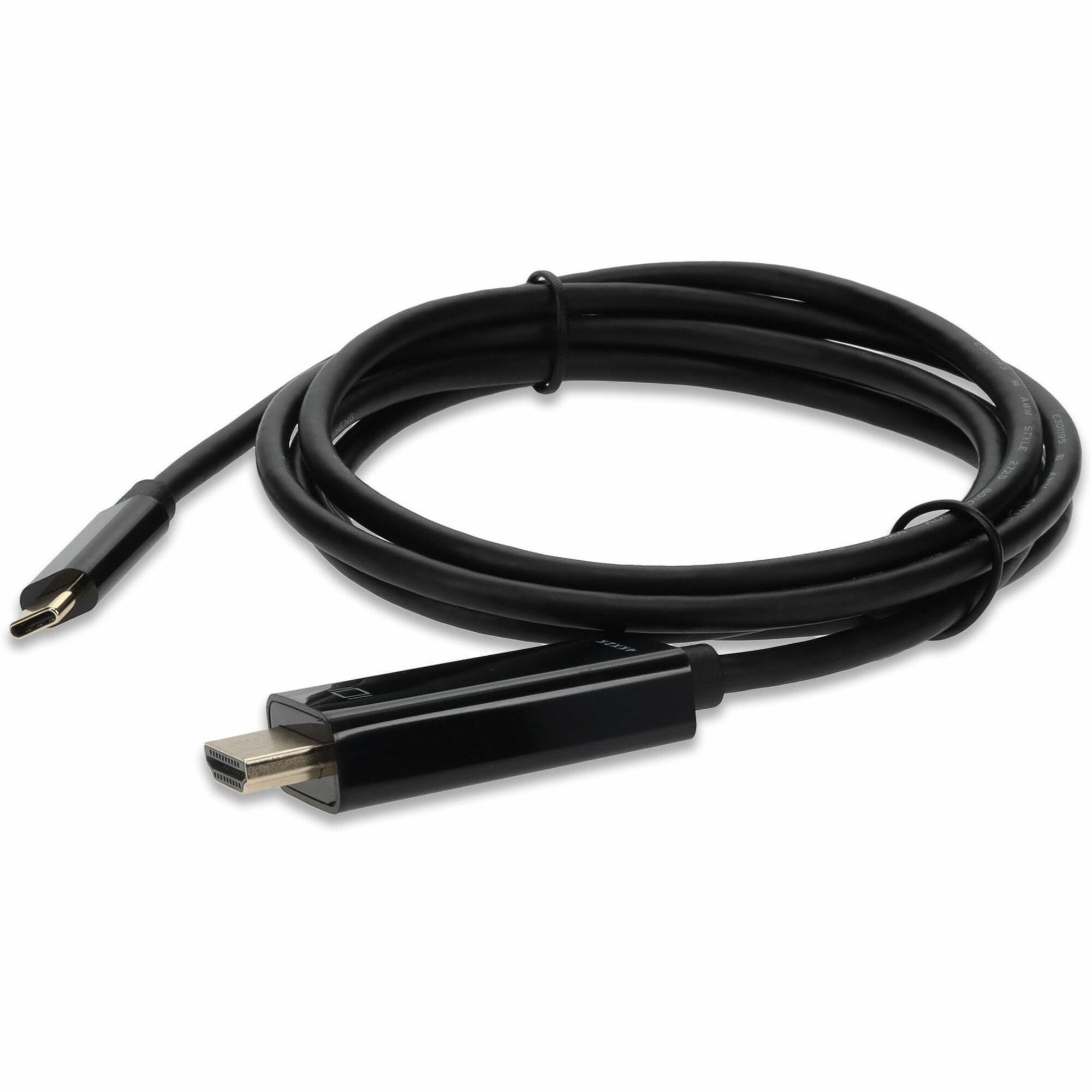 AddOn 3FT USB C 3.0 to HDMI 2.0 Cable Black Cable For Resolution Up to 4096x2160 (DCI 4K)