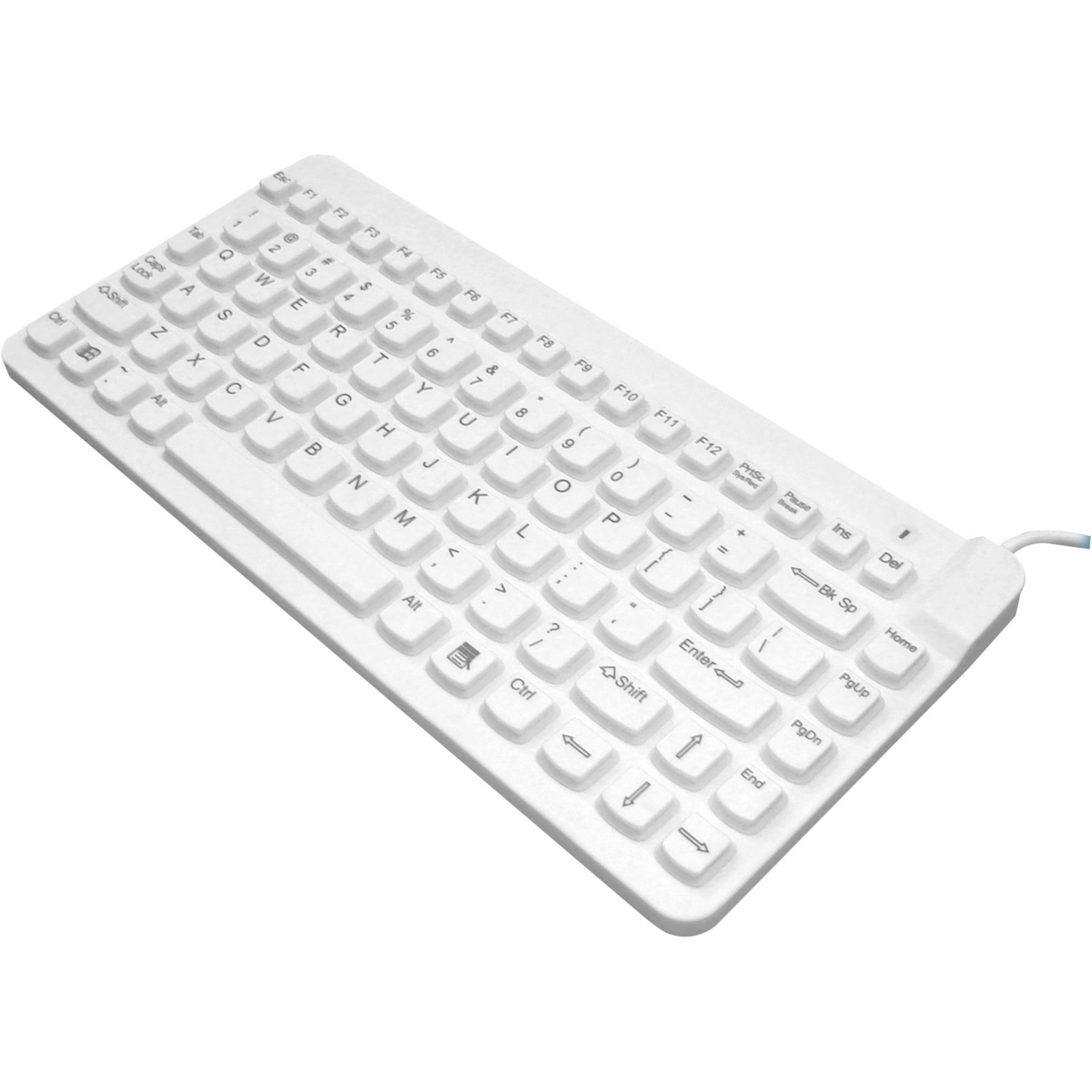 Man & Machine Premium Waterproof Disinfectable Silent 12" Keyboard