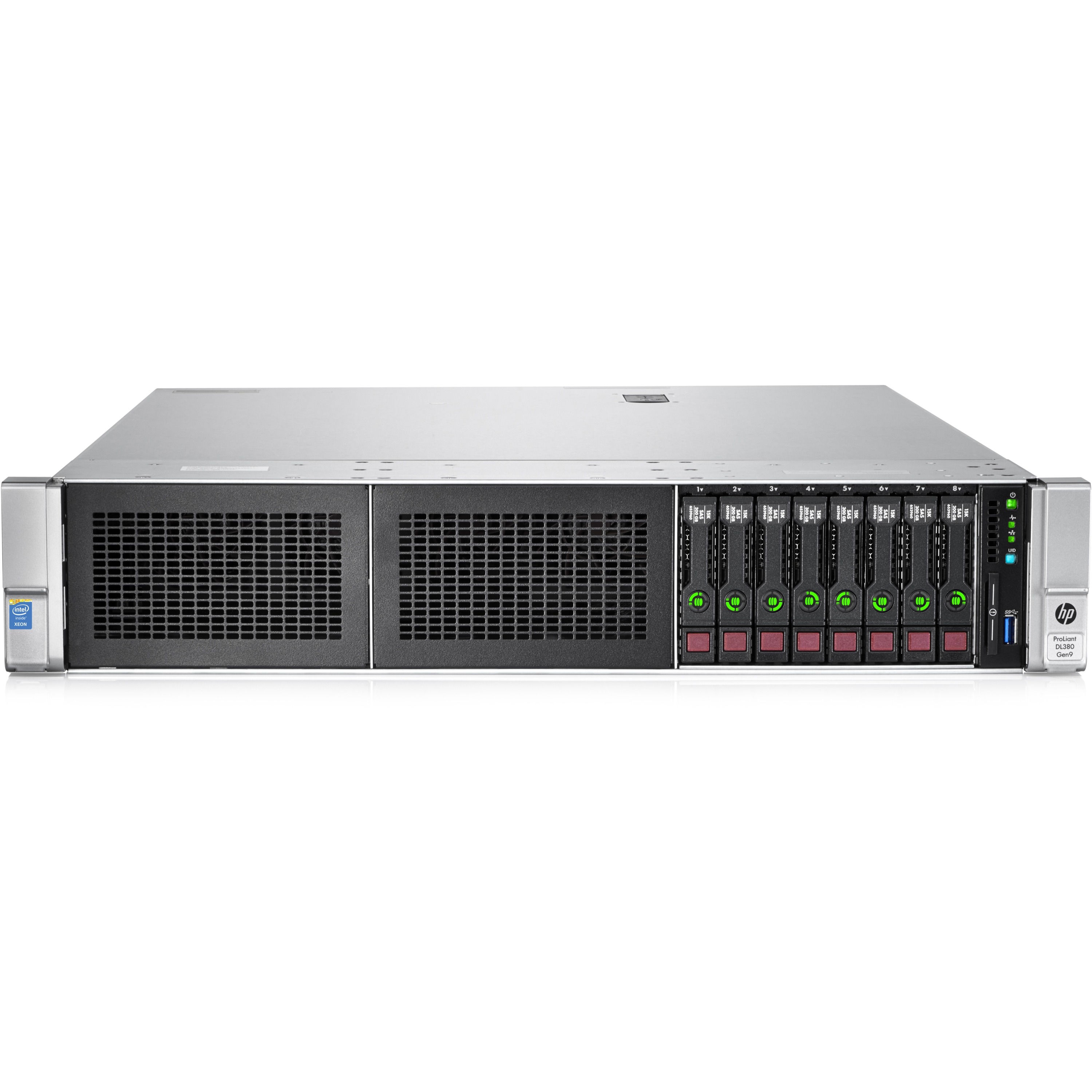 HPE ProLiant DL380 G9 2U Rack Server - 1 Xeon E5-2609 v3 1.90 GHz - 8 GB RAM - 12Gb/s SAS Controller
