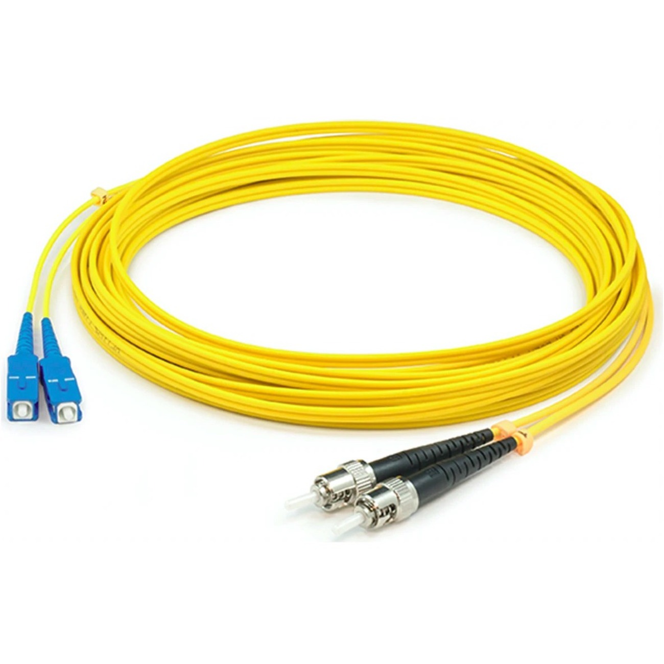 AddOn 48m ST to SC Yellow OS2 Duplex LSZH SMF Fiber Patch Cable