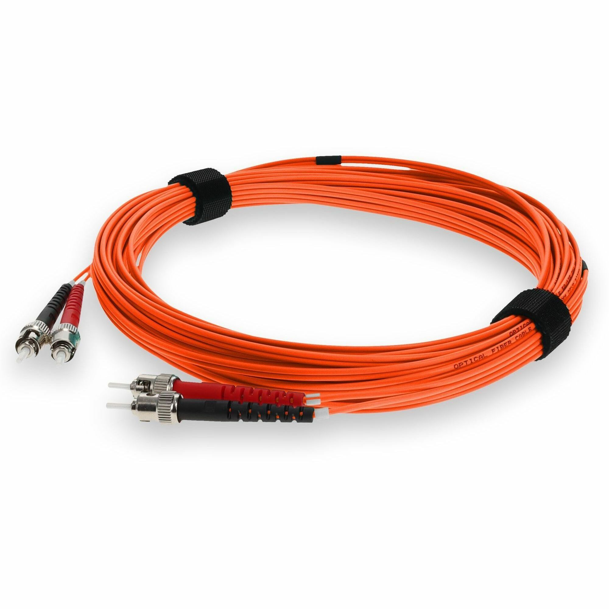 AddOn 2m ST to ST Orange OM3 Duplex OFNR (Riser-Rated) Fiber Patch Cable