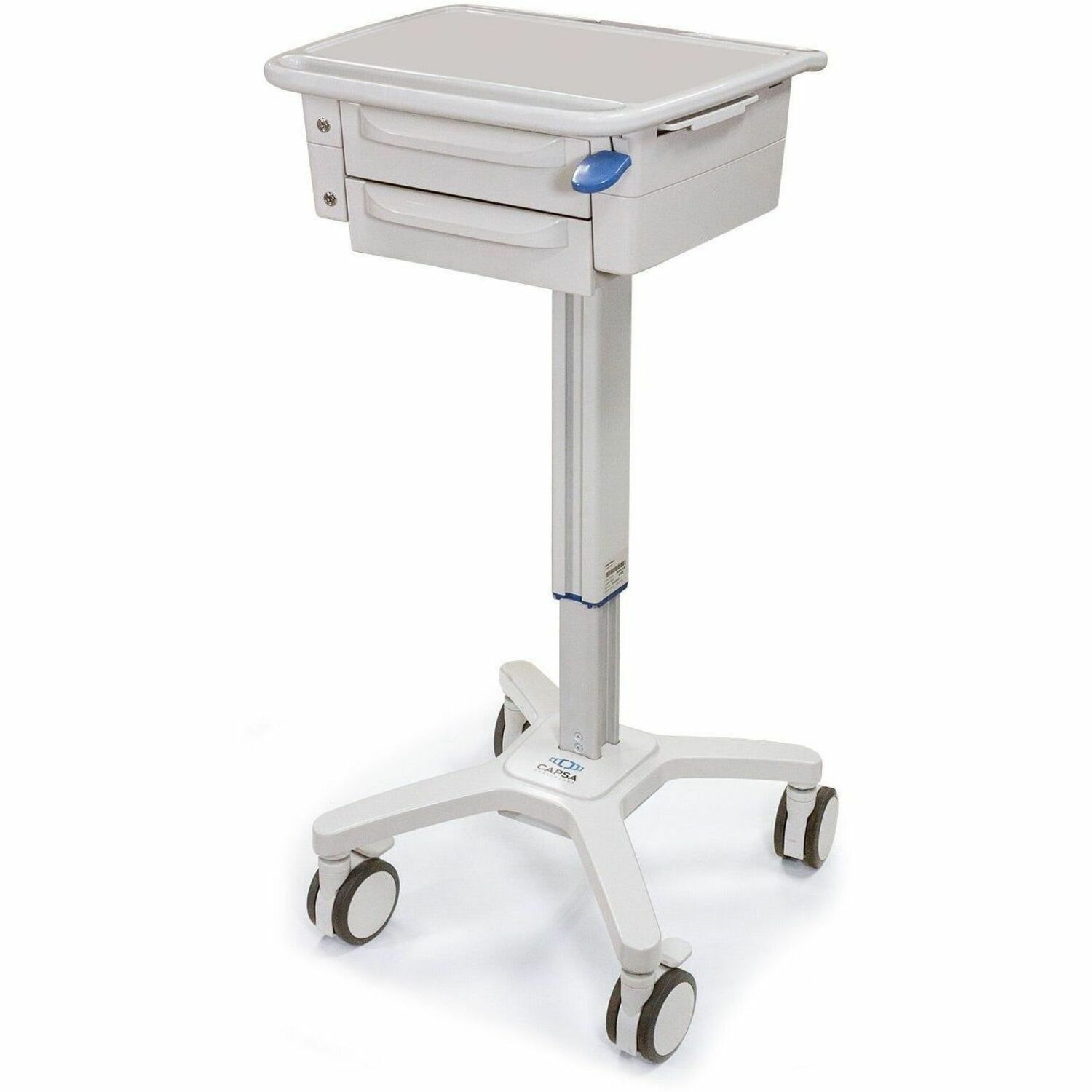 Capsa Healthcare - SlimCart Bundle (1970516) - Light Duty Mobile Computing Cart - Height Adjustable
