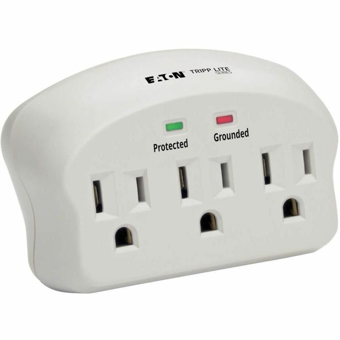 Eaton Tripp Lite Series Protect It! 3-Outlet Surge Protector, Direct Plug-In, 660 Joules, 2 Diagnostic LEDs