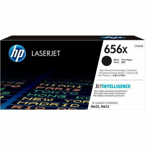 HP 656X (CF460X) Original High Yield Laser Toner Cartridge - Black - 1 Each