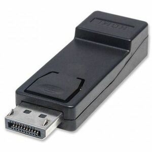 DisplayPort 1.1 to HDMI Adapter, 1080p@60Hz, Male to Female, Black, DP With Latch, Not Bi-Directional, Three Year Warranty
