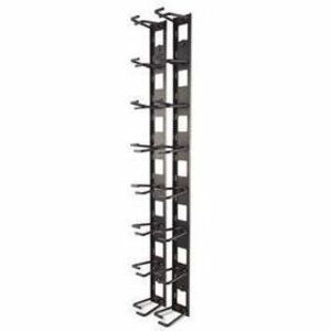 APC NetShelter Cable Management, Vertical Cable Manager, Cable Rings, Set of 8, Black, 55 mm x 766 mm x 85 mm