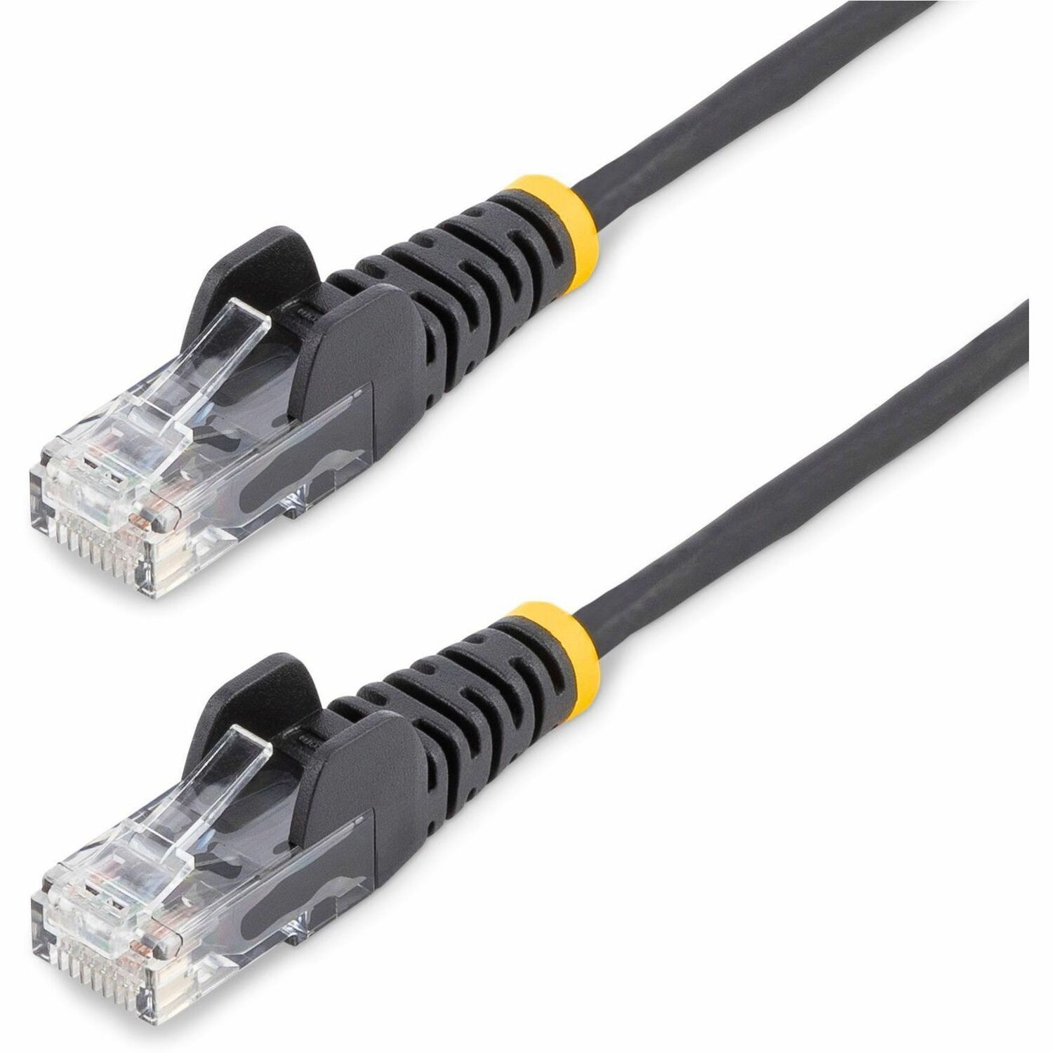 StarTech 6in CAT6 Cable - Slim CAT6 Patch Cord - Black Snagless RJ45 Connectors - Gigabit Ethernet Cable - 28 AWG - LSZH (N6PAT6INBKS)