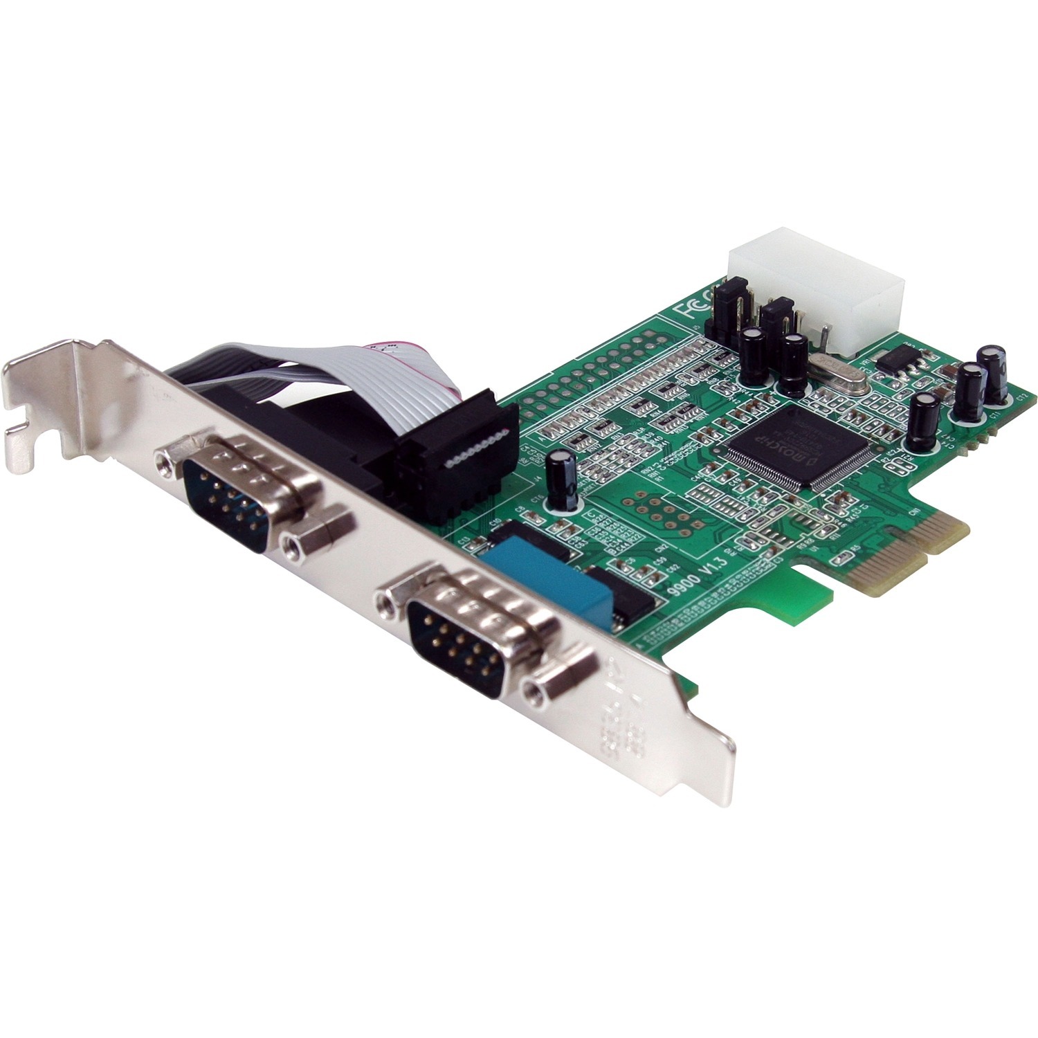 StarTech 2-Port PCI Express RS232 Serial Adapter Card, 16550 UART, PCIe to Dual Serial DB9, Windows/Linux, TAA - Replaced by PEX2S953